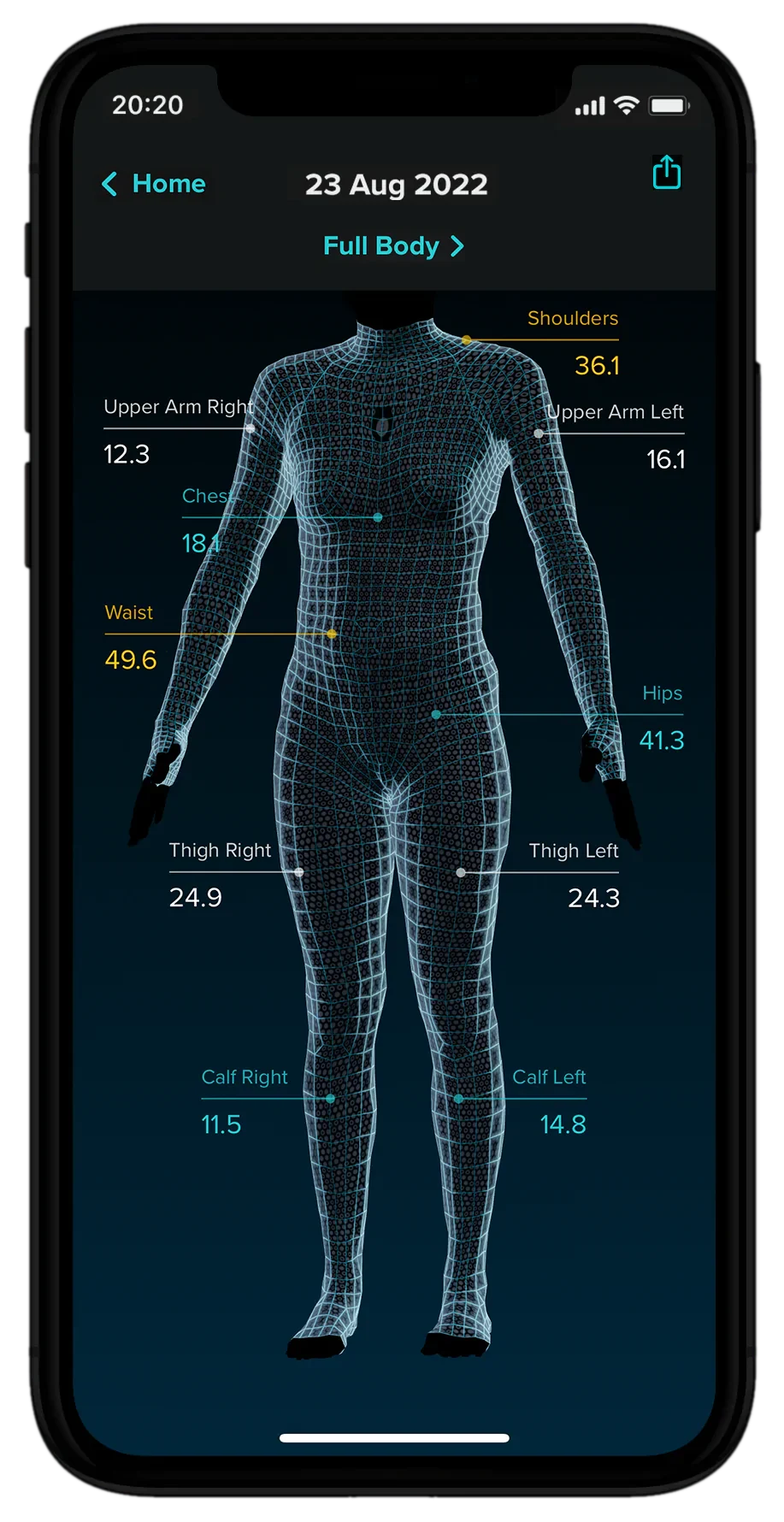 Full body health tracking preview